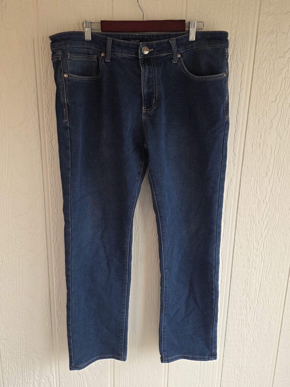 Slim Men's Ethanol Dark Blue Stretch Jeans, Size 38